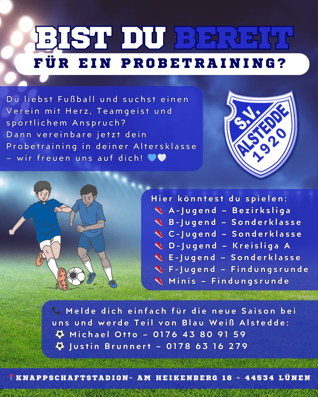 Einladung zum Probetraining